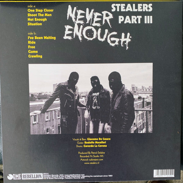 Stealers : Never Enough (LP, Album, cle)