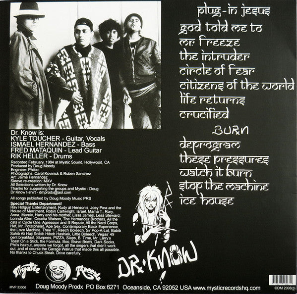 Dr. Know (3) : Plug-In Jesus And Burn (LP, Comp, Ltd, Gol)