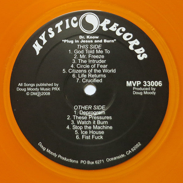 Dr. Know (3) : Plug-In Jesus And Burn (LP, Comp, Ltd, Gol)