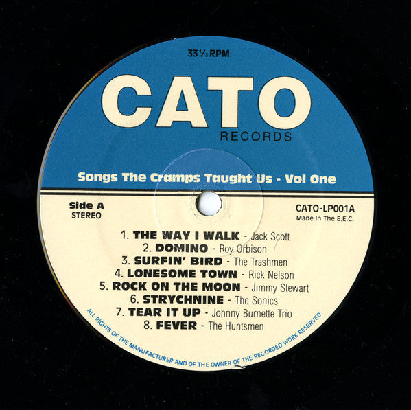 Various : Songs The Cramps Taught Us Volume 1 (LP, Comp)