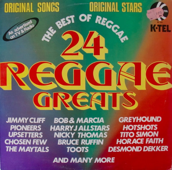 Various : 24 Reggae Greats (LP, Comp, Ltd)