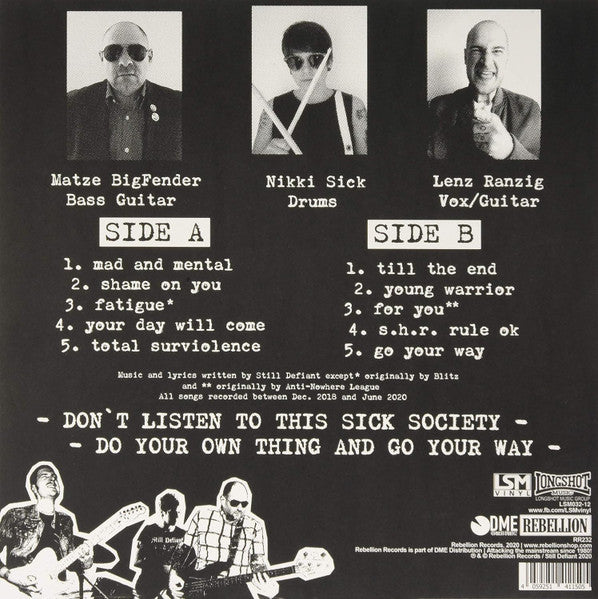 Still Defiant : Still Defiant  (LP, Album, Ltd, Cle)