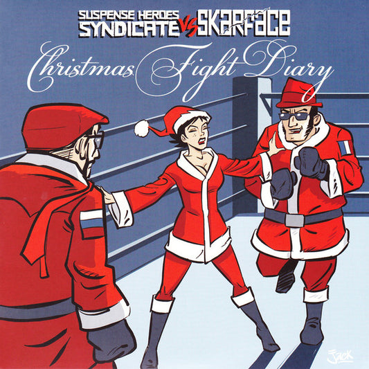 Skarface (2) vs Suspense Heroes Syndicate : Christmas Fight Diary (7", EP, Whi)