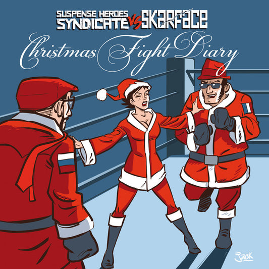 Skarface (2) vs Suspense Heroes Syndicate : Christmas Fight Diary (7", EP, Blu)