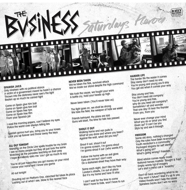 The Business : Saturdays Heroes (LP, Album, RE)