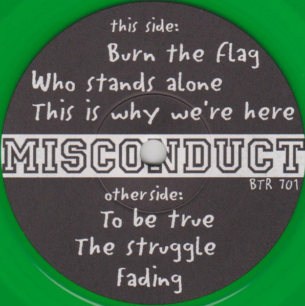 Misconduct : Signed In Blood (7", Tra)