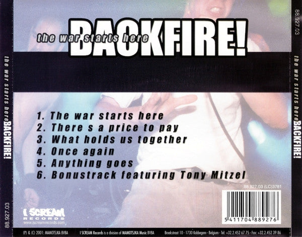 Backfire! : The War Starts Here (CD, EP)
