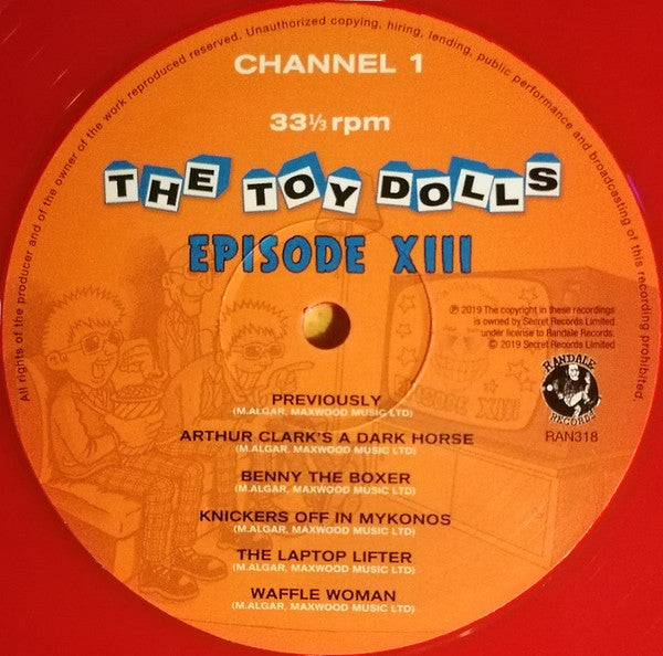 The Toy Dolls* : Episode XIII (LP, Album, Ltd, RP, Red)