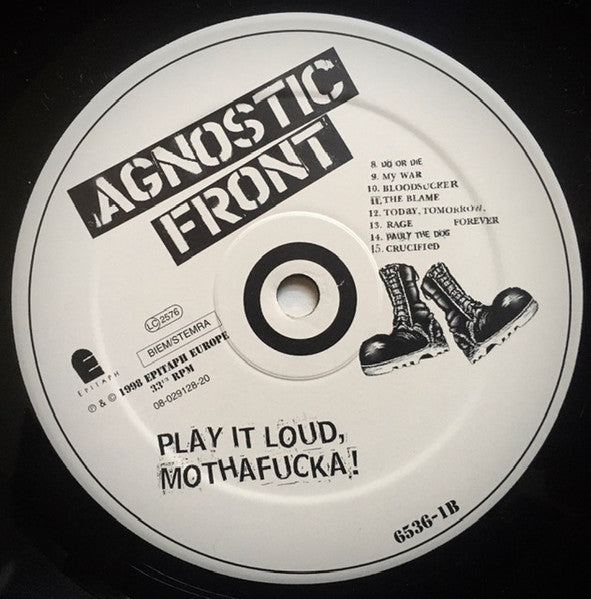 Agnostic Front : Something's Gotta Give (LP, Album)