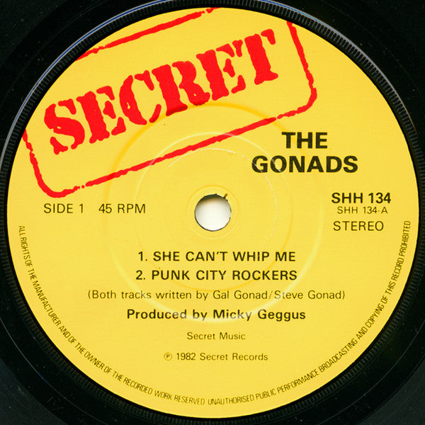 The Magnificent Gonads* : Peace Artists (7", EP)