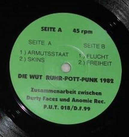 Die Wut : Die Wut E.P. (7", EP, RE)