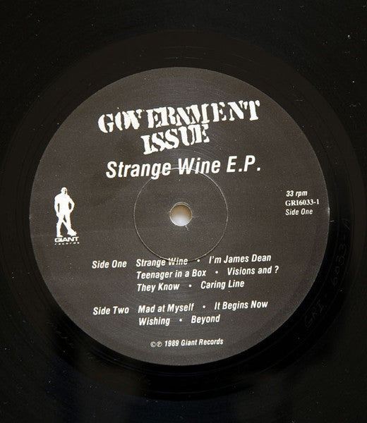 Government Issue : Strange Wine E.P. (12", EP)