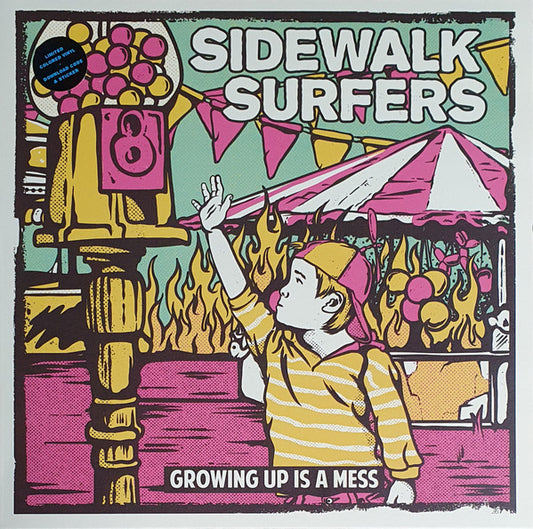 Sidewalk Surfers : Growing Up Is A Mess   (LP, Album, Ltd, Blu)