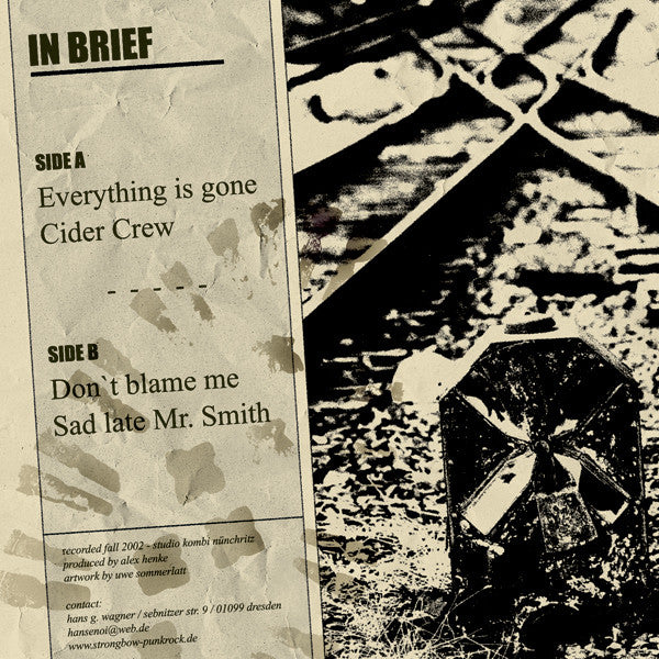 Strongbow : Everything Is Gone (7", EP, Ltd, Num)