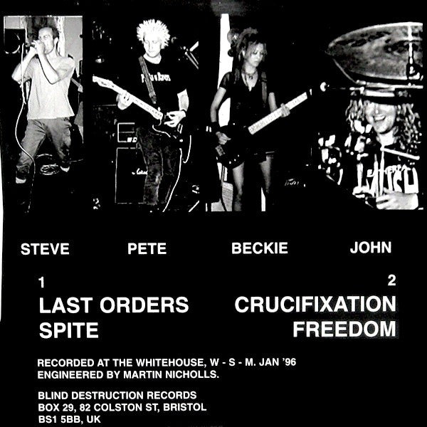 Spite : Last Orders E.P. (7", EP)