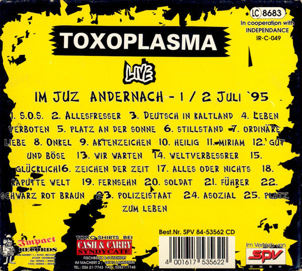 Toxoplasma : Spielen Ihre Lieder ! (CD, Album)