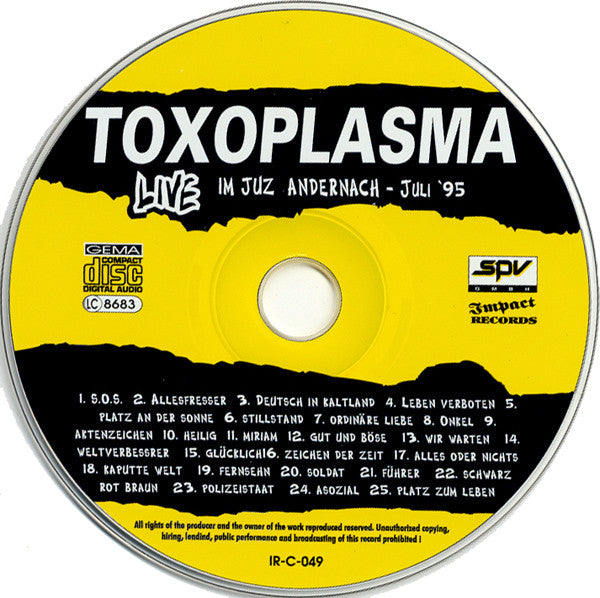 Toxoplasma : Spielen Ihre Lieder ! (CD, Album)