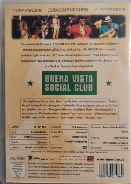 Buena Vista Social Club : Buena Vista Social Club (DVD-V, PAL)