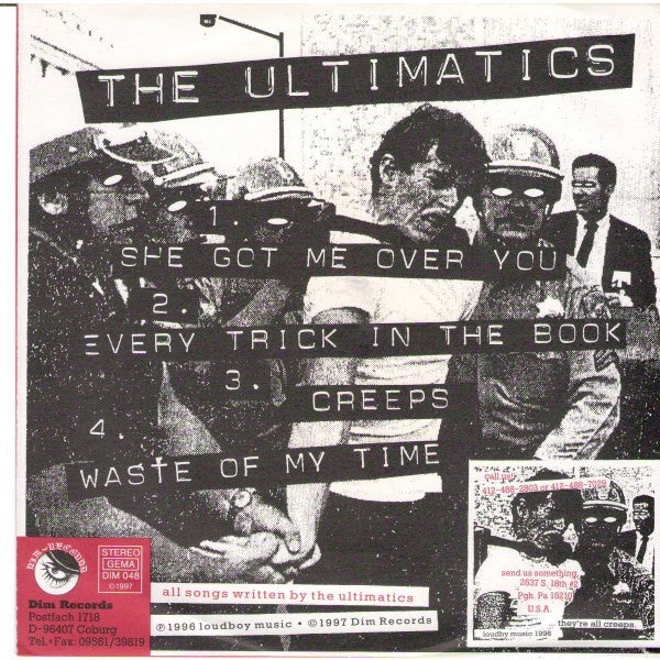 The Ultimatics : ...Theyre All Creeps. (7", EP)