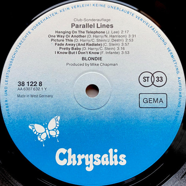 Blondie : Parallel Lines (LP, Album, Club)