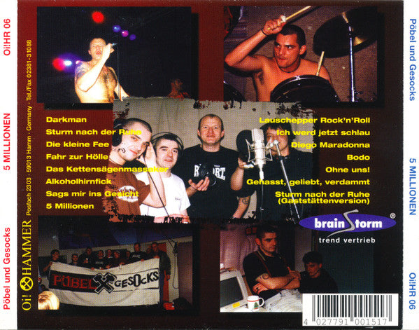 Pöbel Und Gesocks : 5 Millionen (CD, Album)