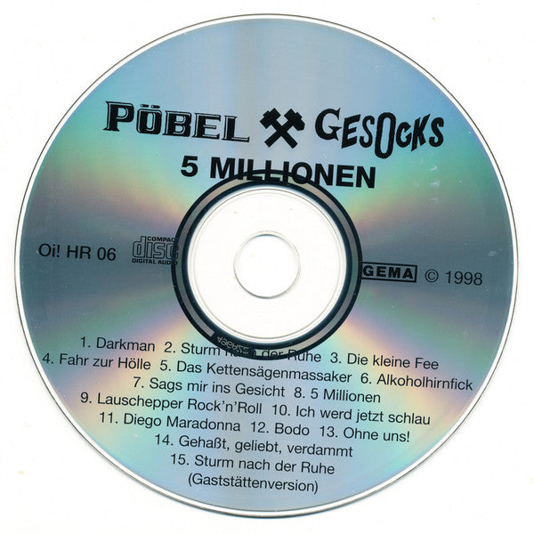 Pöbel Und Gesocks : 5 Millionen (CD, Album)