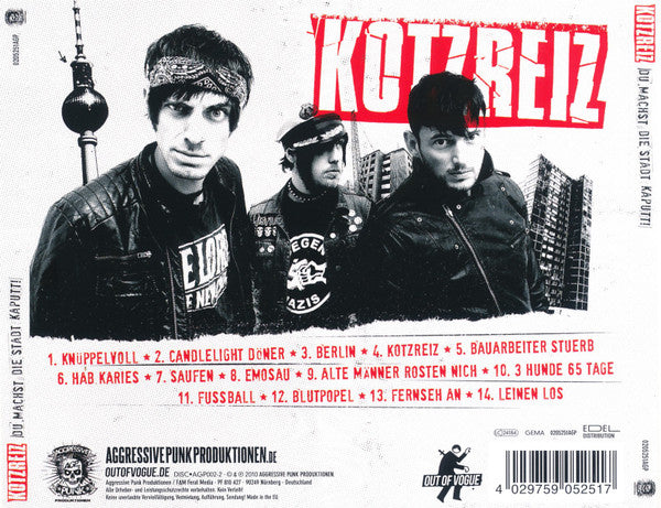 Kotzreiz : Du Machst Die Stadt Kaputt! (CD, Album, RP)