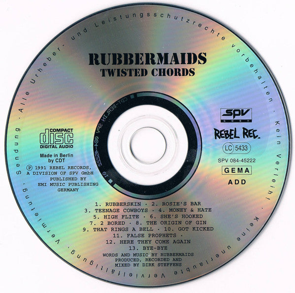 Rubbermaids : Twisted Chords (CD, Album)