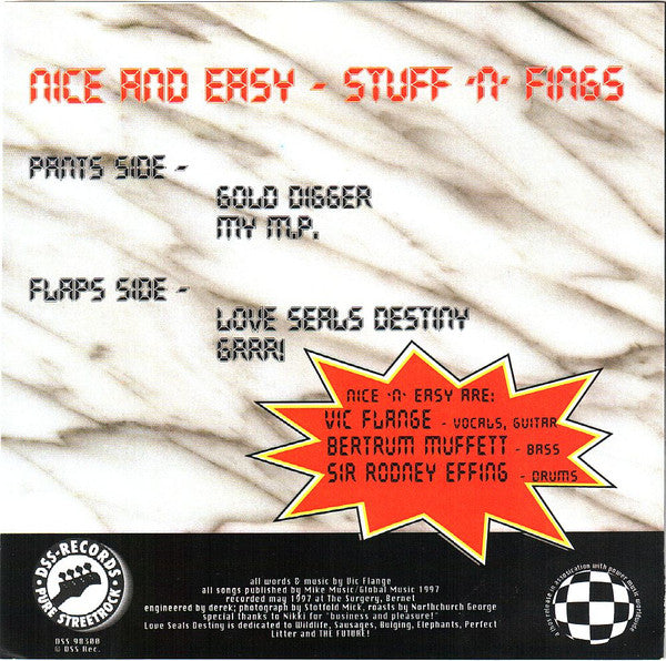 Nice And Easy : Stuff 'N' Fings (7", Gre)