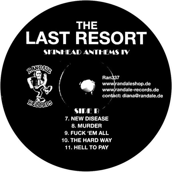 The Last Resort : Skinhead Anthems IV (LP, Album)