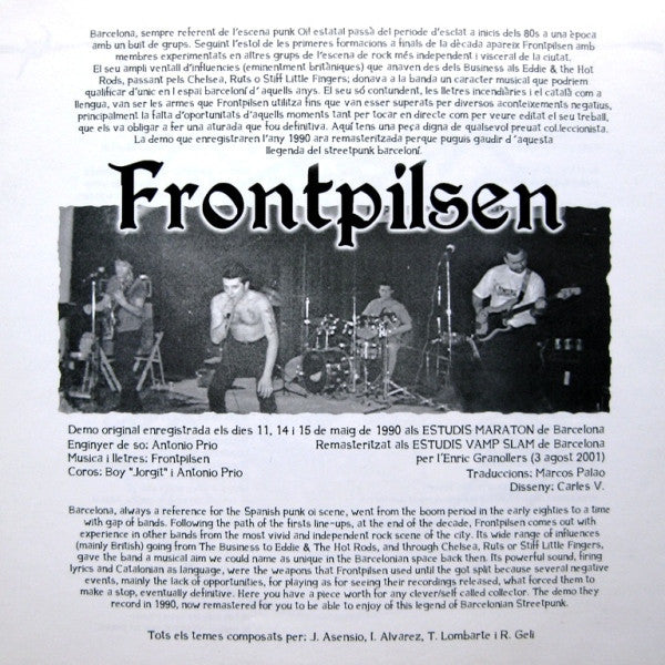 Frontpilsen : Aquest És El Nostre Moment (7", EP, RE)