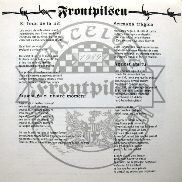 Frontpilsen : Aquest És El Nostre Moment (7", EP, RE)