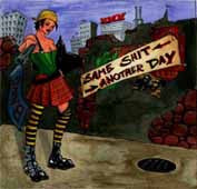 Noxon : Same Shit Another Day (LP, Album, Whi)