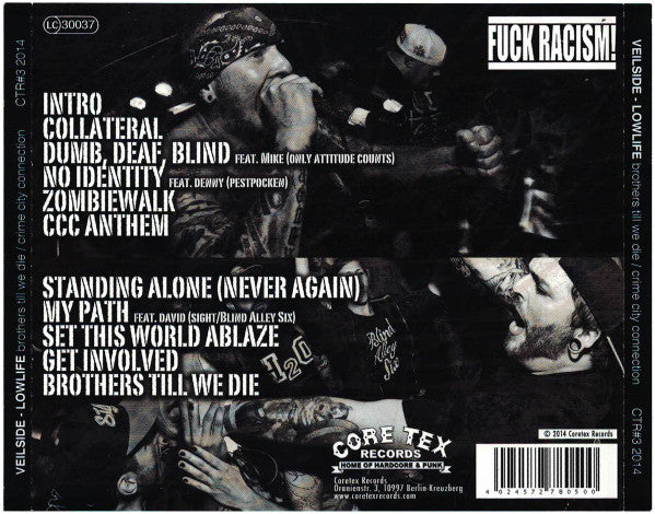 Veilside (2) / Lowlife (19) : Brothers Till We Die / Crime City Connection (CD, EP)