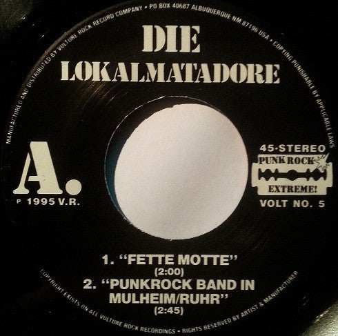 Die Lokalmatadore : Punk Rock Band In Mulheim / Ruhr EP (7", EP)