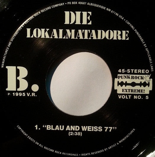 Die Lokalmatadore : Punk Rock Band In Mulheim / Ruhr EP (7", EP)