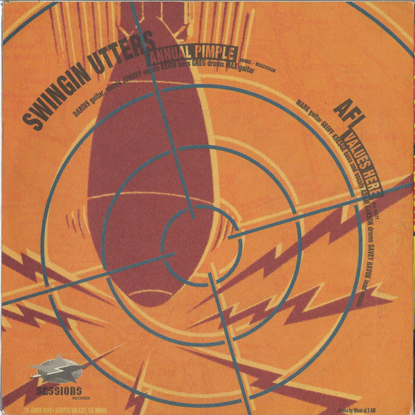 AFI / Swingin' Utters : Bombing The Bay! (7")