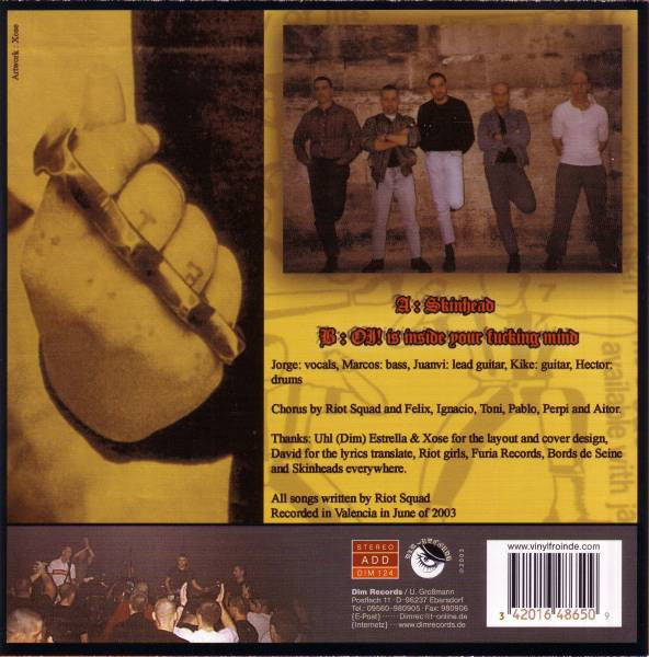 Riot Squad (5) : Skinhead (7", EP, Blu)
