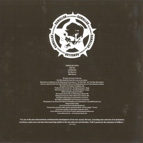 Ramallah : Kill A Celebrity (LP, Album, Ltd, Blu)