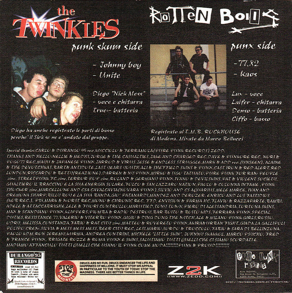 Rotten Boi!s / The Twinkles : Rotten Boi!s / The Twinkles (7", EP)
