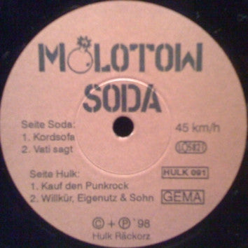 Molotow Soda : Kordsofa (7", EP)