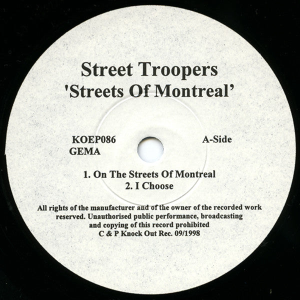Street Troopers : Montreal (7", EP)