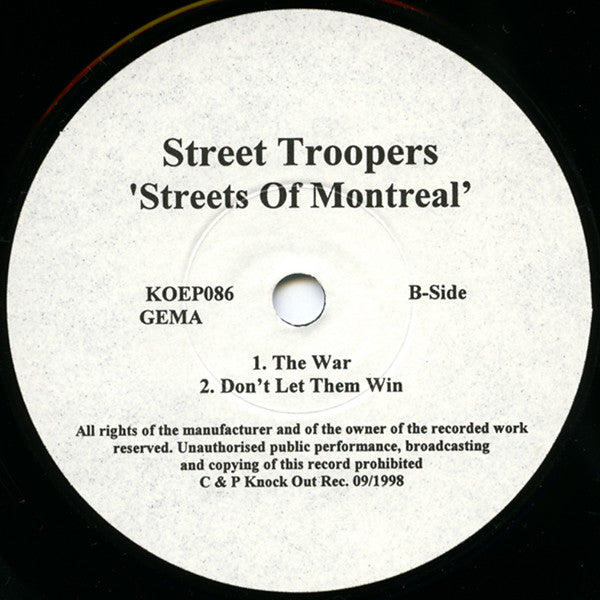 Street Troopers : Montreal (7", EP)