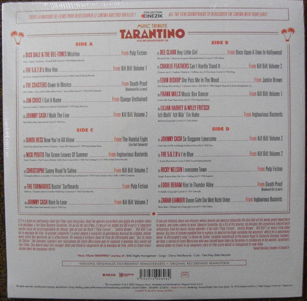 Various : Music Tribute Tarantino - The Very Best Songs From Quentin Tarantino's Films (2xLP, Comp, RM)