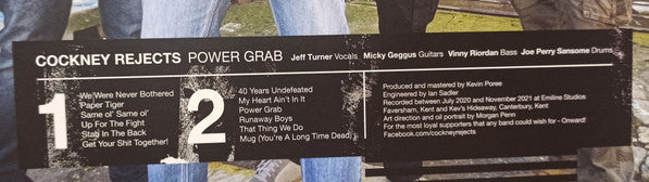 Cockney Rejects : Power Grab (LP, Album, Ltd, Num, Blu)