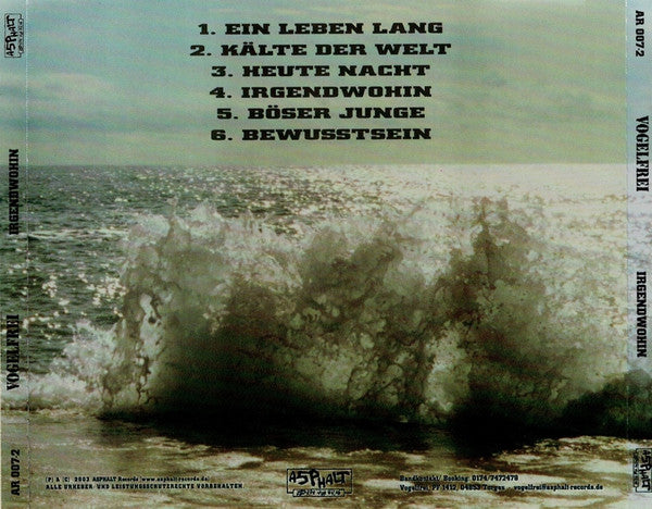 Vogelfrei : Irgendwohin (CD, EP)