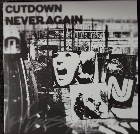 Never Again (5) / Cutdown (2) : Never Cutdown Again Split EP (7", Opa)