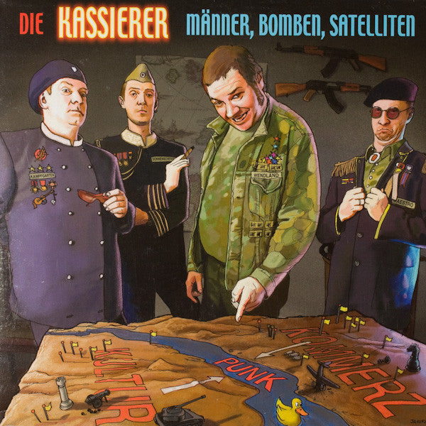 Die Kassierer : Männer, Bomben, Satelliten (LP, Album, RE)