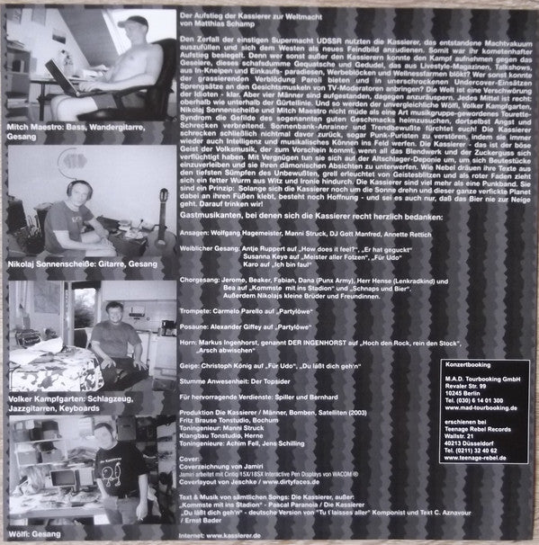 Die Kassierer : Männer, Bomben, Satelliten (LP, Album, RE)