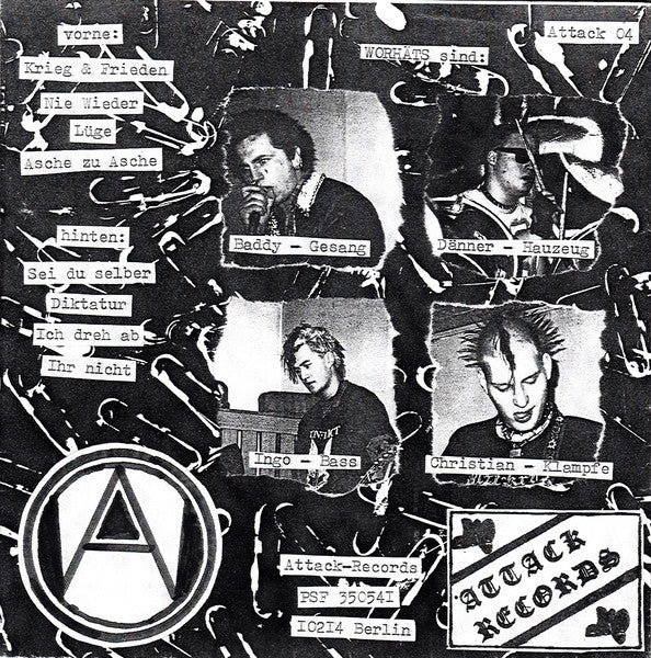 Worhäts : Krieg & Frieden EP (7", EP, Ltd)
